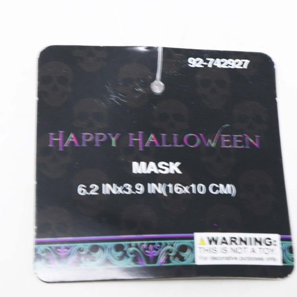 Venetian Velvet Purple Rhinestone Eye Mask - Picture 7 of 7